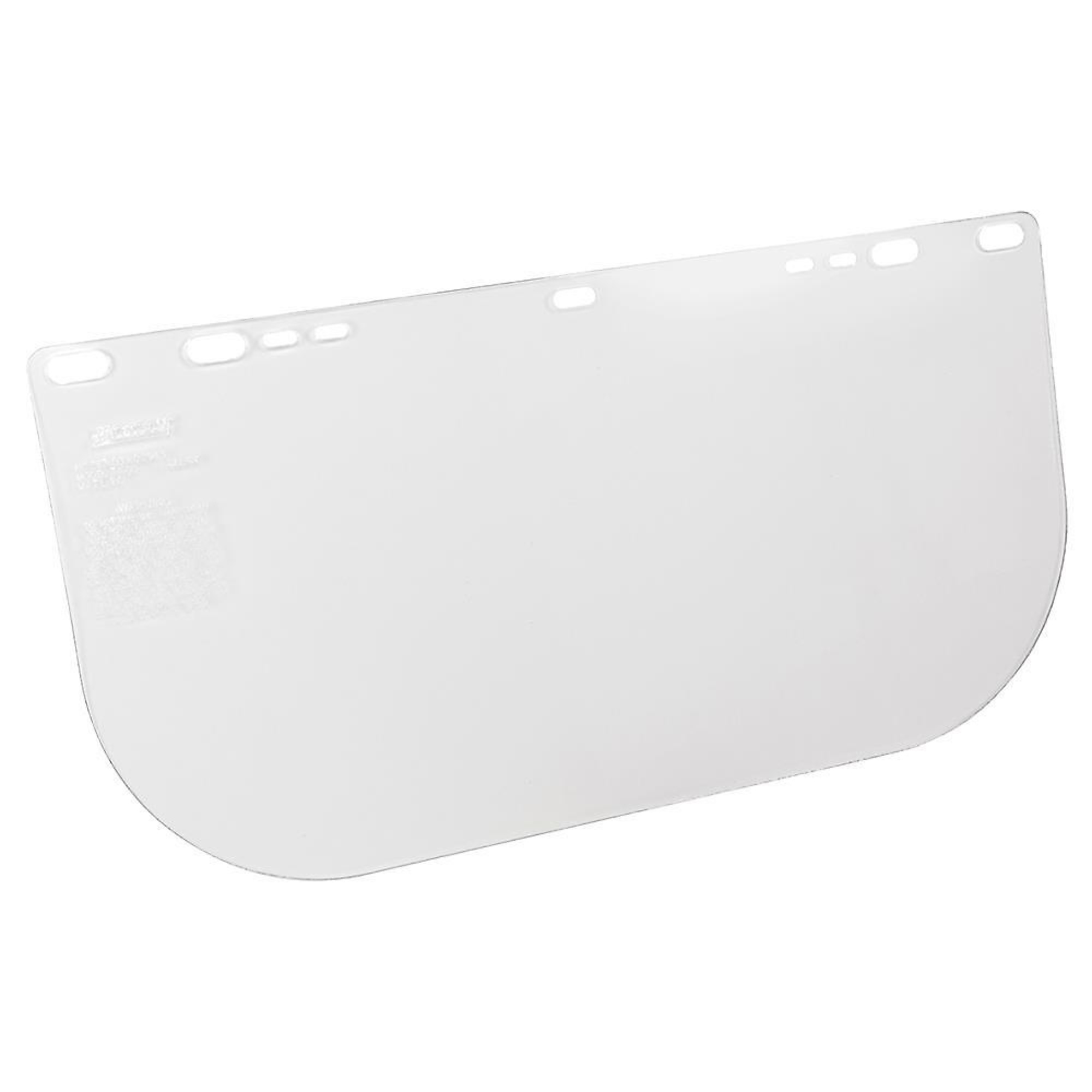 Jackson Safety® - Replacement Windows for F20 Polycarbonate Face Shields - Clear - 8" x 15.5" x.060" - E Shaped - Unbound - Model # 29109